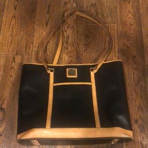 Dooney & Bourke Black & Brown Tote Bag